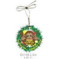 Chinese New Year/2016/Monkey Gift Shop Wreath Ornament (3 Sq. In.)